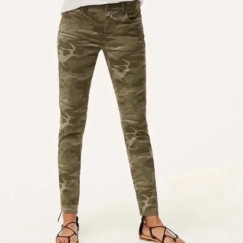 Loft Camo Skinny Jeans, Size 14